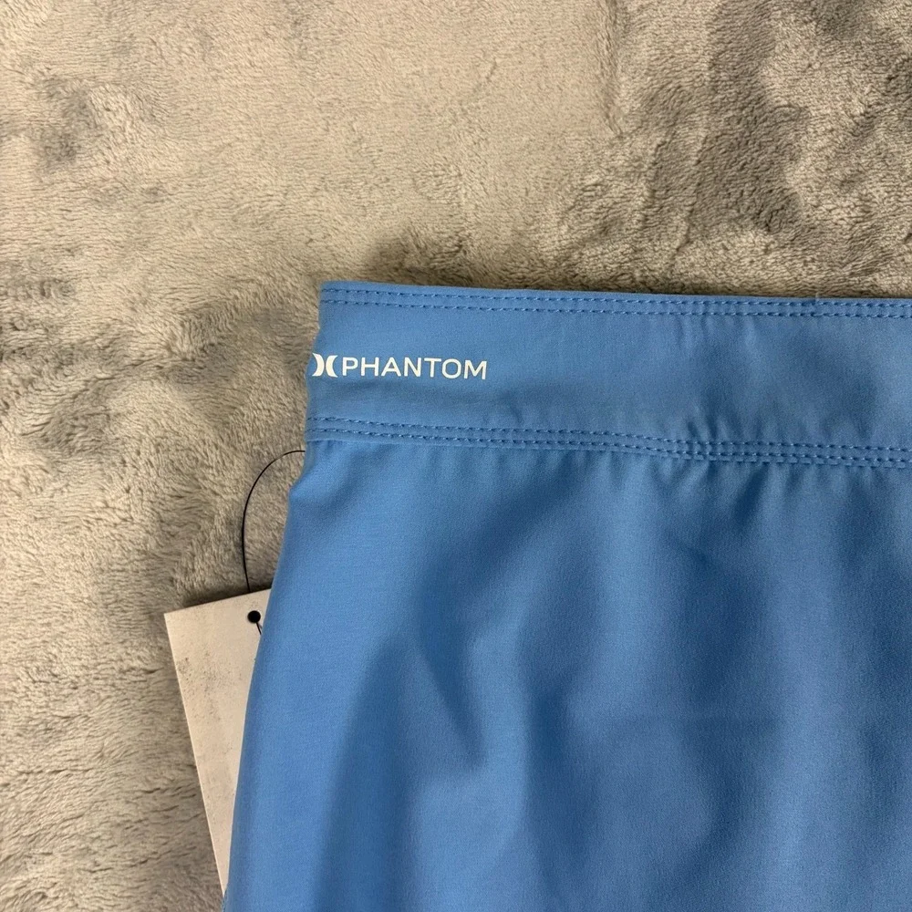 Hurley Men's Big & Tall Size 44 Bright Blue Solid Bermuda Trunks Shorts NWT $70 - Picture 7 of 7